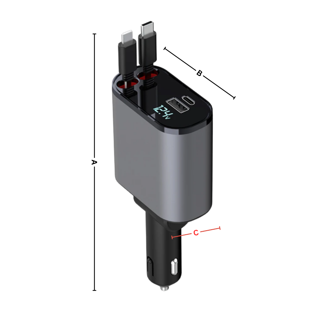 Station de charge télescopique pour voiture - Ozerty