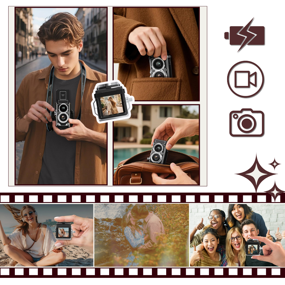 Appareil photo numérique TLR Vintage - Ozerty