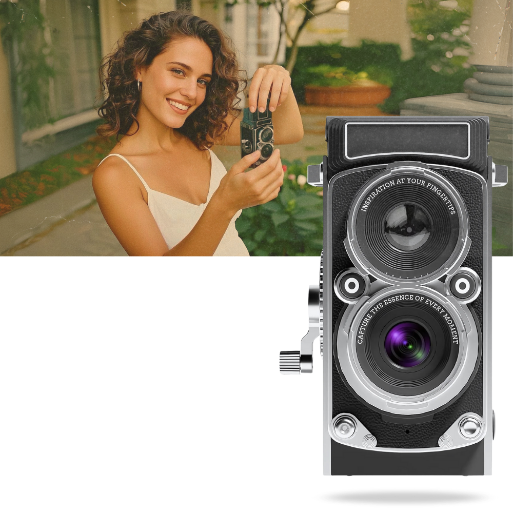 Appareil photo numérique TLR Vintage - Ozerty