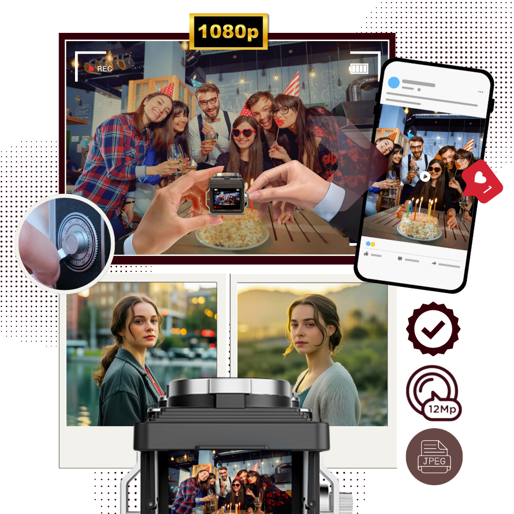 Appareil photo numérique TLR Vintage - Ozerty