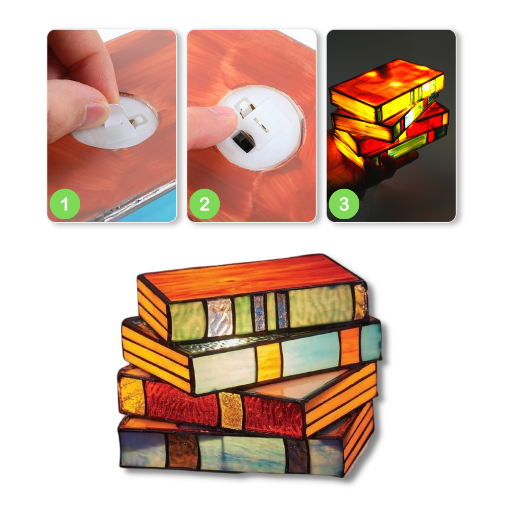 Lampe intemporelle livres empilés
- Ozerty