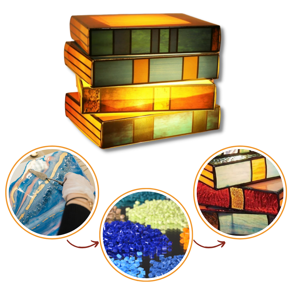 Lampe intemporelle livres empilés
- Ozerty