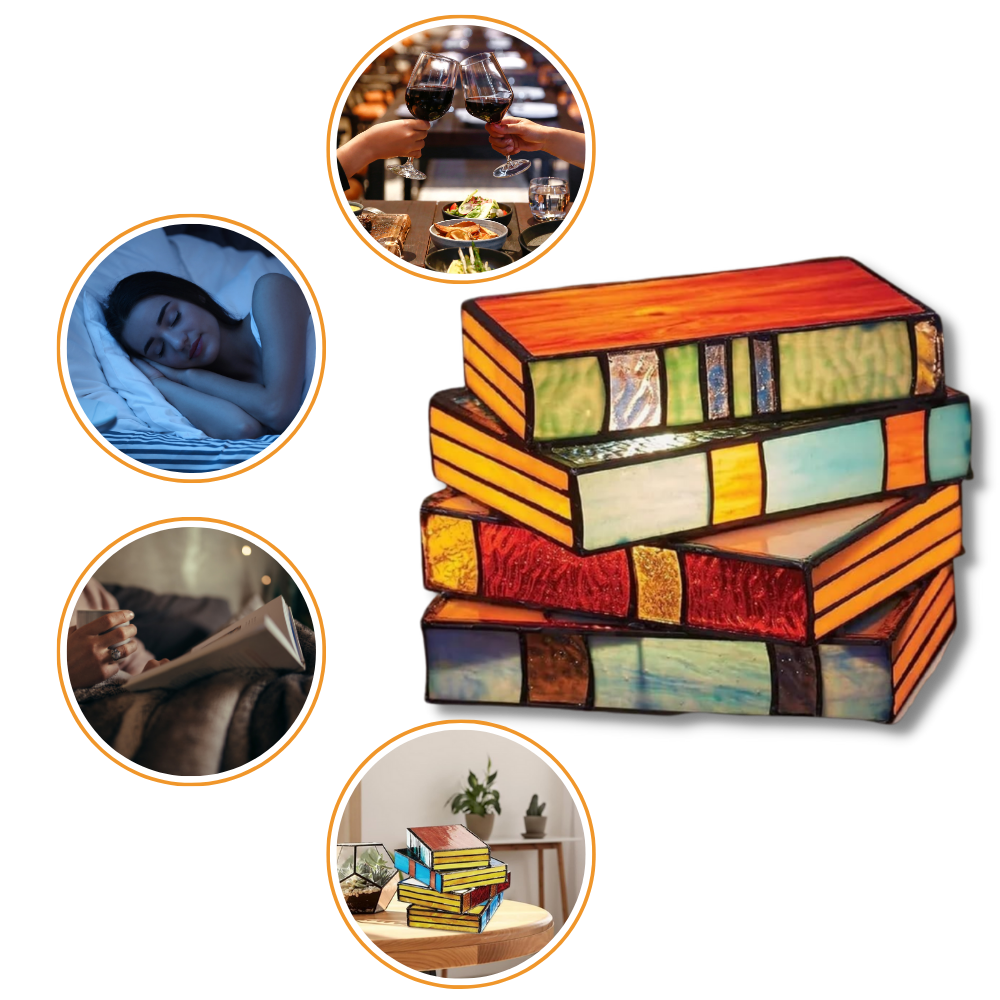 Lampe intemporelle livres empilés
- Ozerty