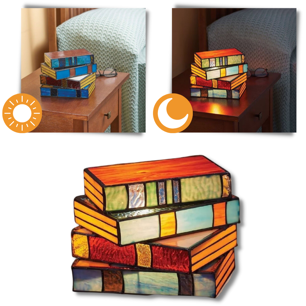 Lampe intemporelle livres empilés
- Ozerty