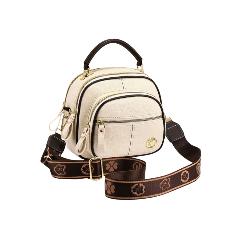 Sac à bandoulière vegan -Beige - Ozerty
