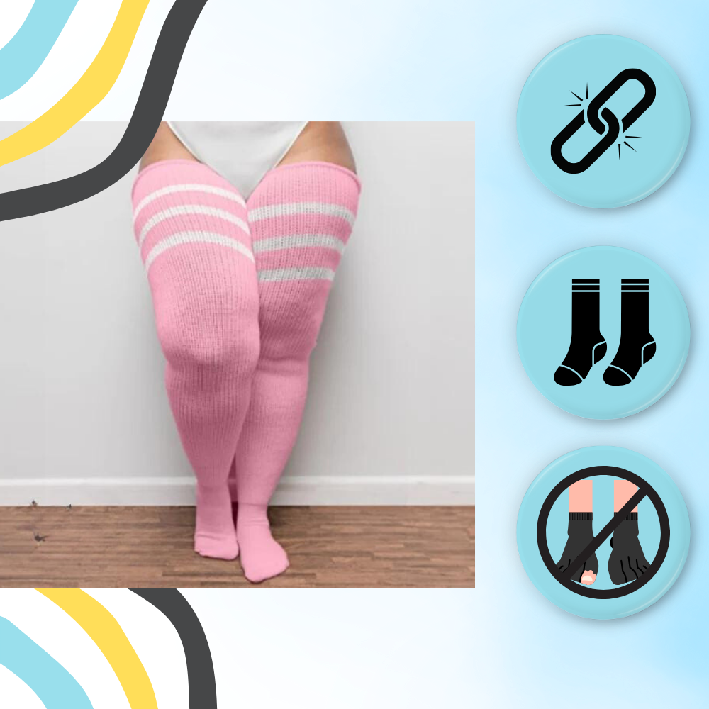 Chaussettes cuissardes renforcées pour femmes - Ozerty