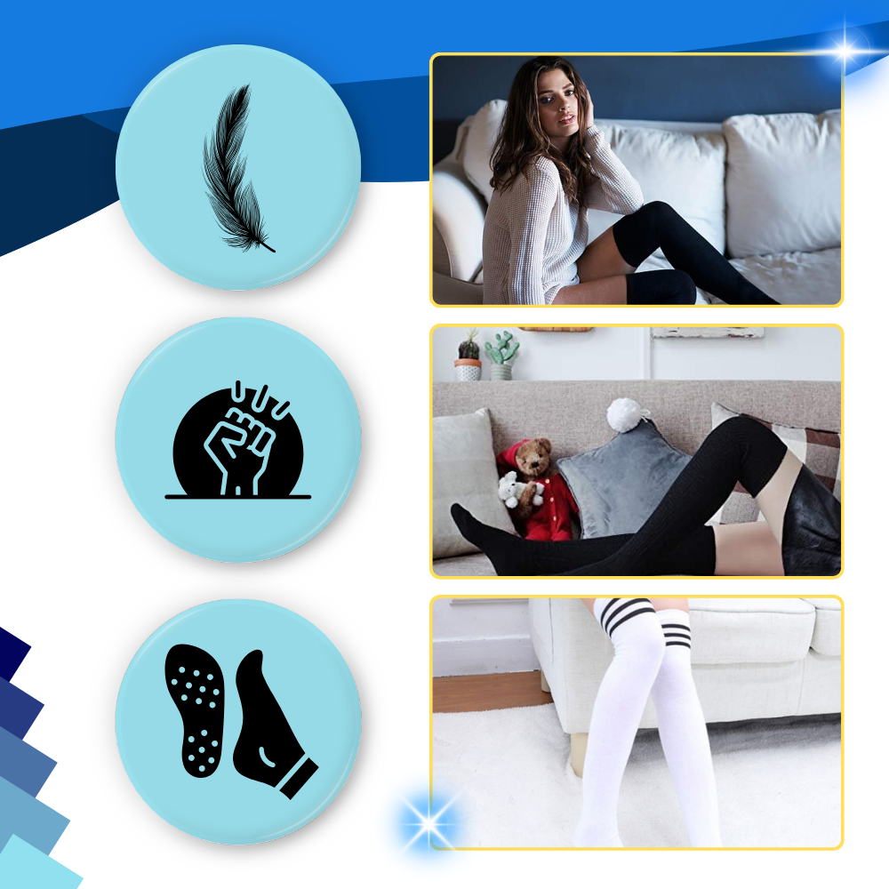 Chaussettes cuissardes renforcées pour femmes - Ozerty