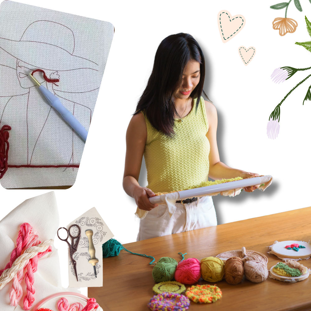 Kit de broderie thérapeutique - Ozerty