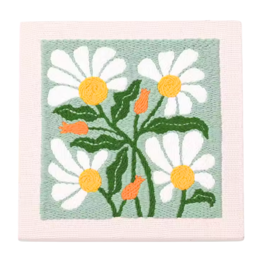 Kit de broderie thérapeutique -Kit Fleurs de camomille - Ozerty