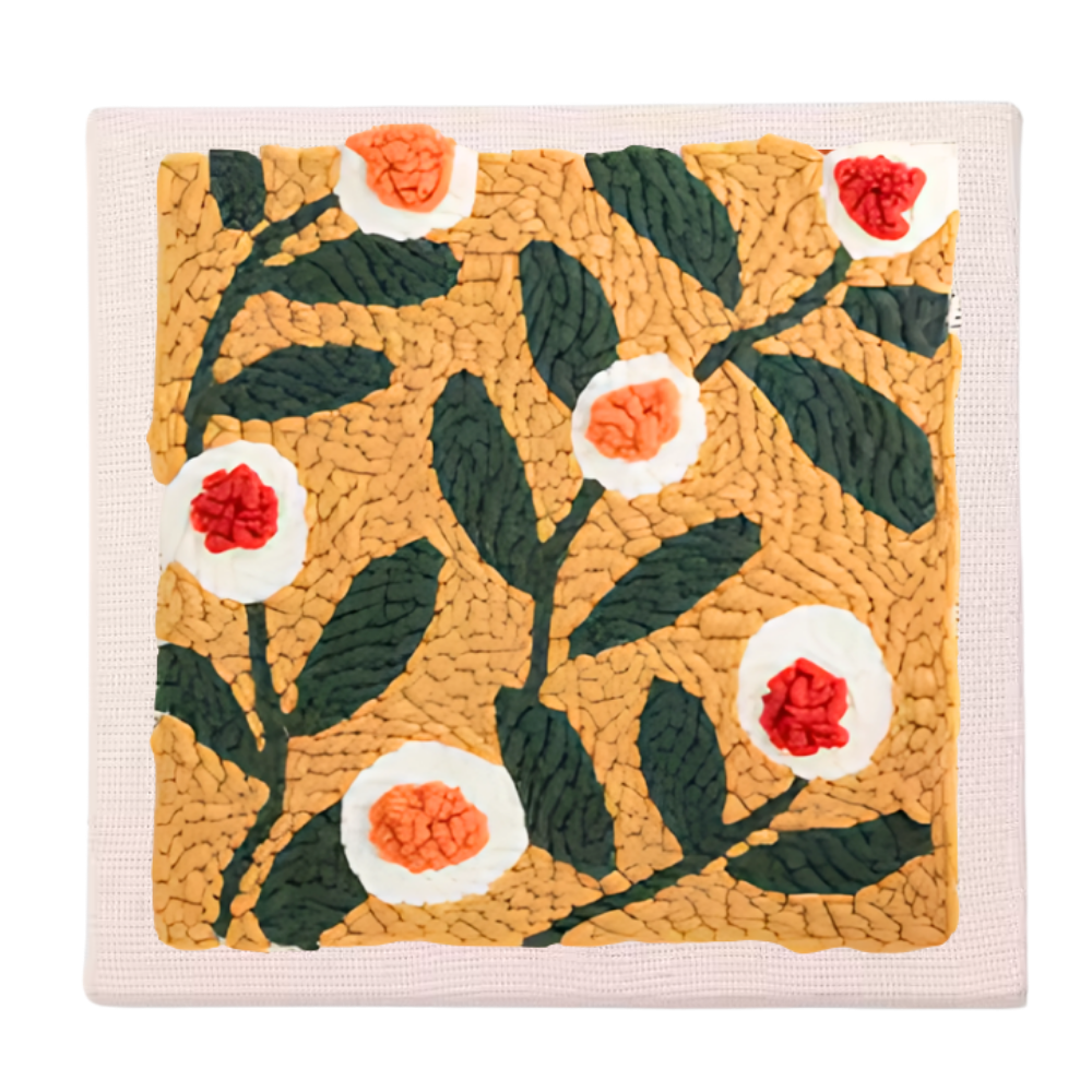 Kit de broderie thérapeutique -Kit floral - Ozerty