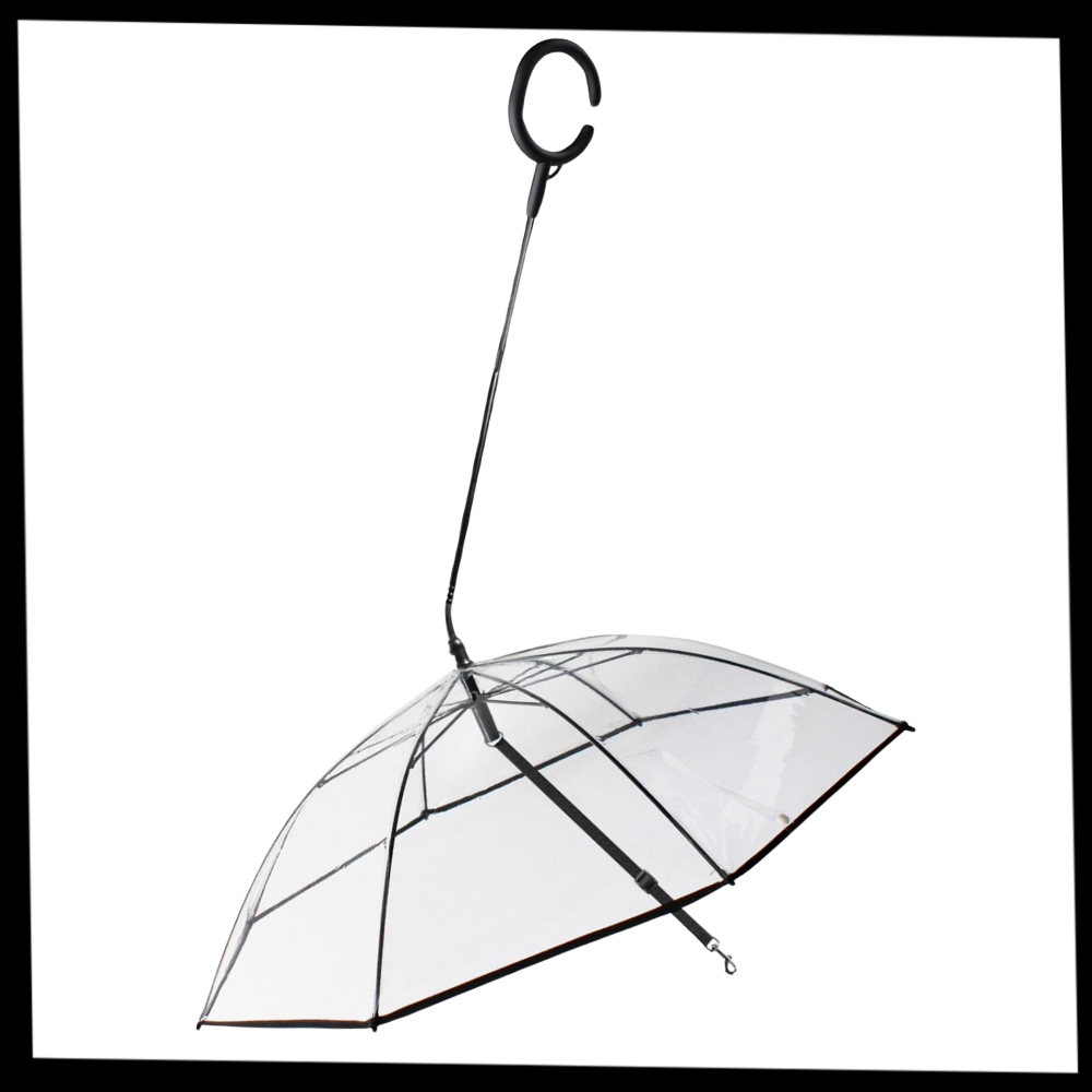 Laisse parapluie transparente pour chien - Ozerty