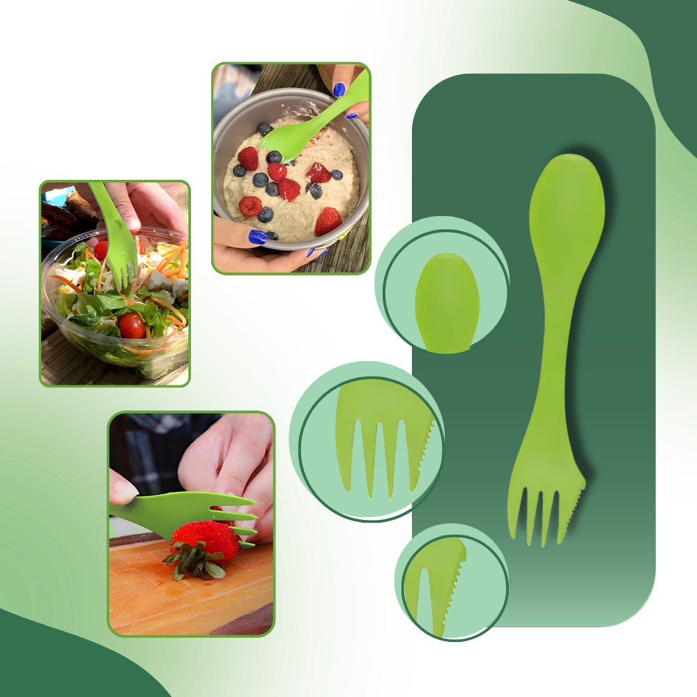 Bocal transparent à salade avec ouverture latérale - Ozerty