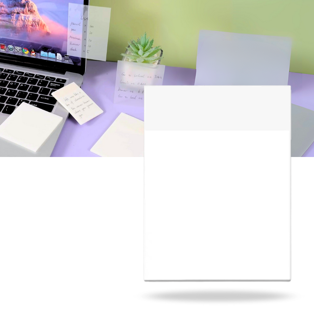 Notes autocollantes transparentes imperméables - Ozerty