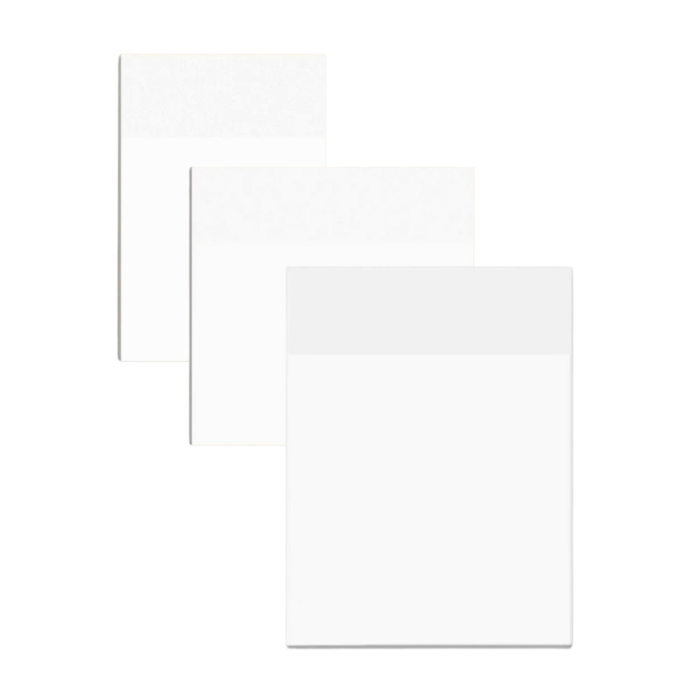 Notes autocollantes transparentes imperméables -S + M + L - Ozerty