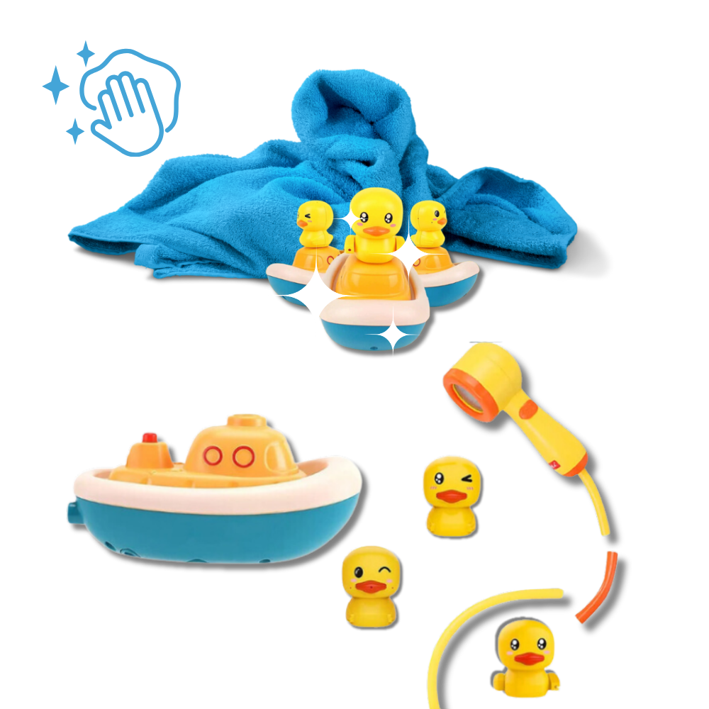 Jouets de bain canards et douche
 - Ozerty