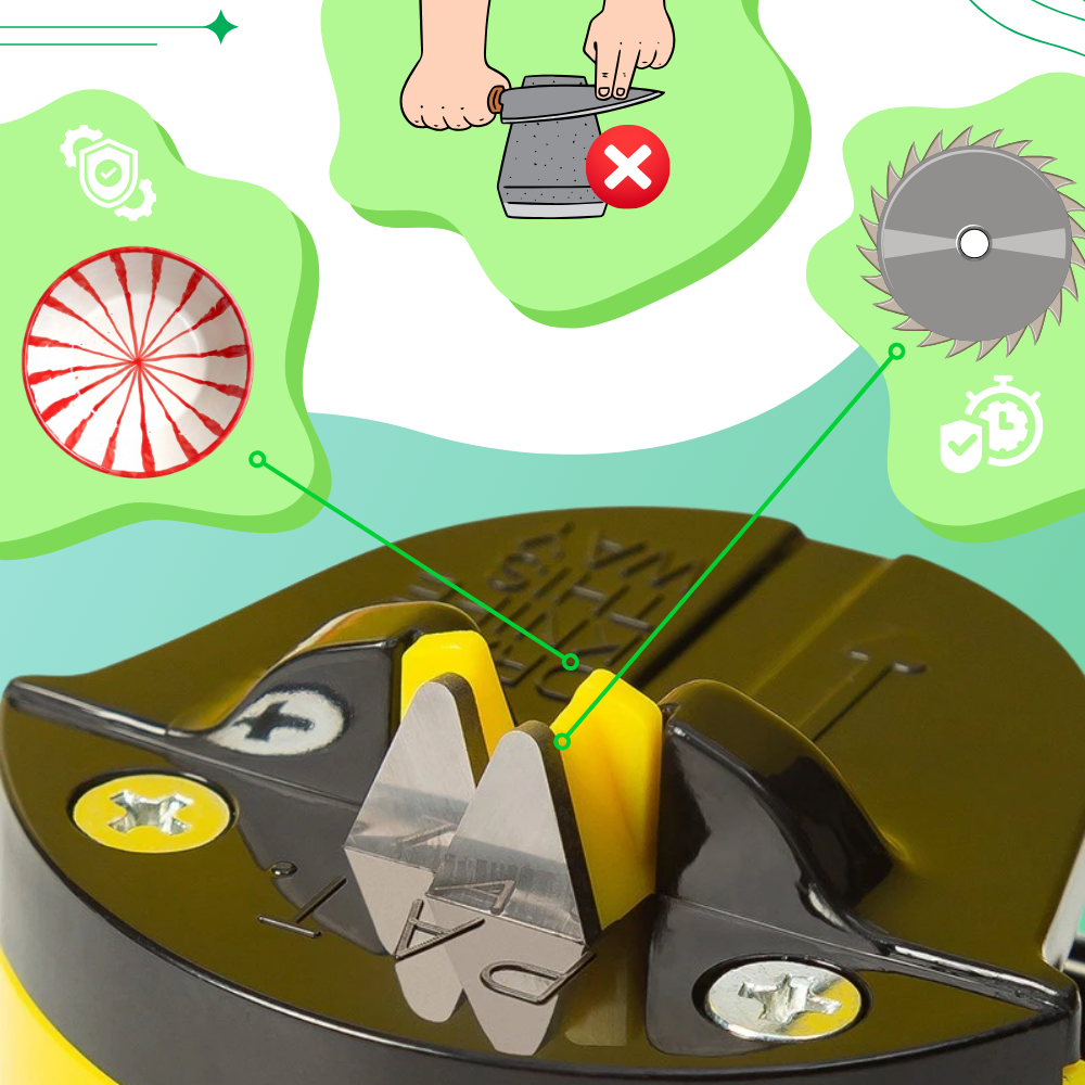 Aiguiseur de couteaux en carbure de tungstène - Ozerty