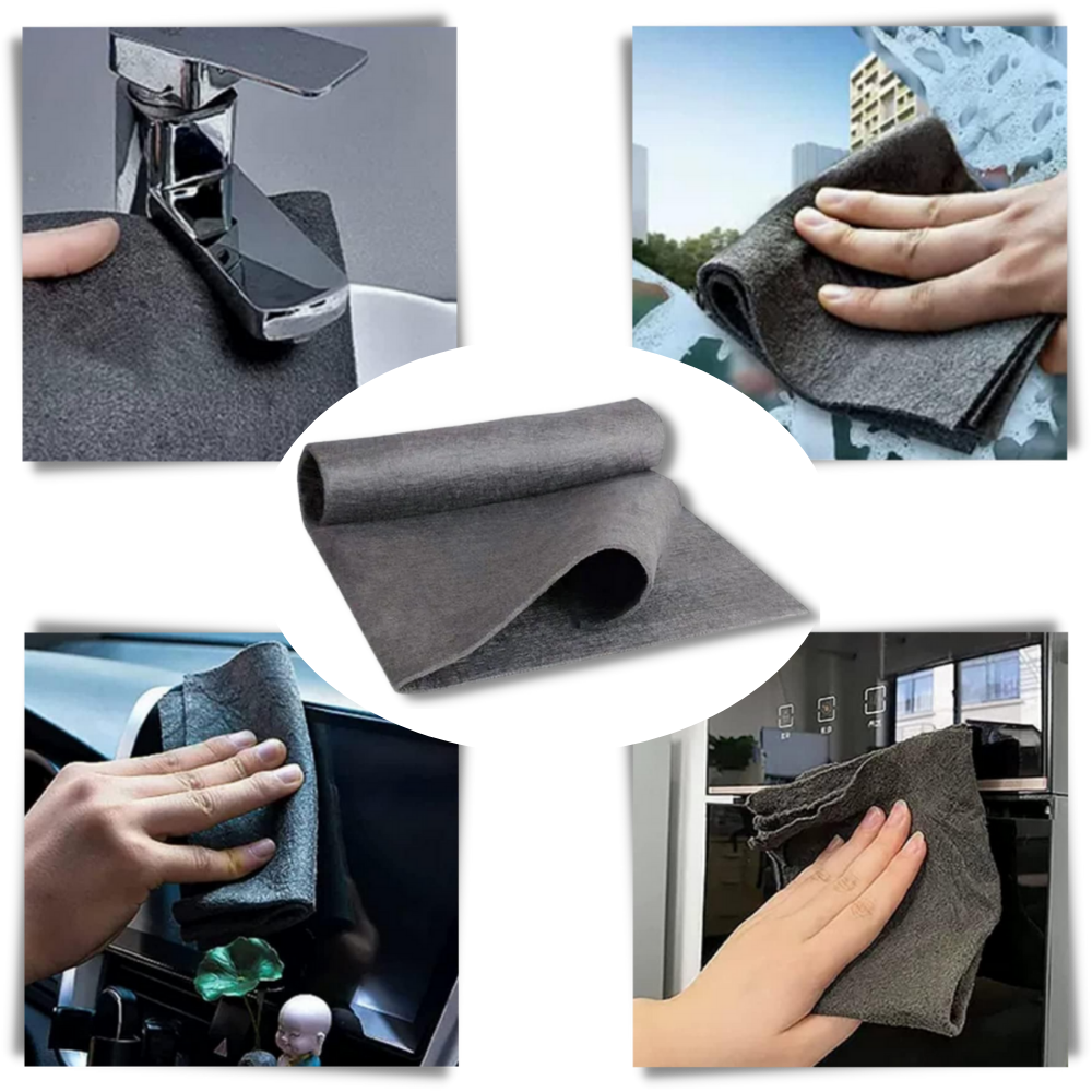 Chiffon de nettoyage en microfibre épaissie ultra-absorbante
- Ozerty