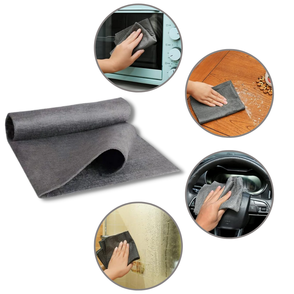 Chiffon de nettoyage en microfibre épaissie ultra-absorbante
- Ozerty