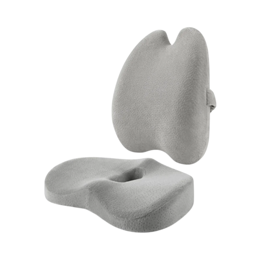 Coussin en mousse à mémoire de forme ultra-confortable
 -Gris - Ozerty