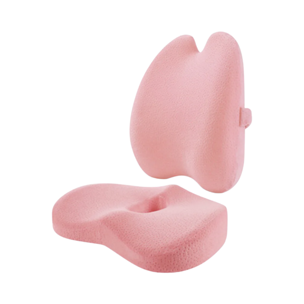 Coussin en mousse à mémoire de forme ultra-confortable
 -Rose - Ozerty