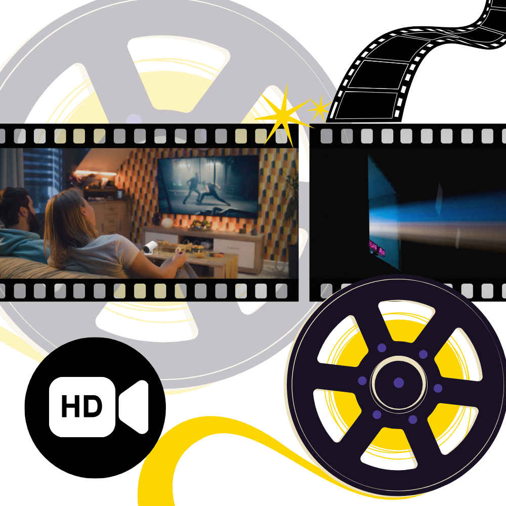 Vidéoprojecteur portable 4K ultra HD - Ozerty