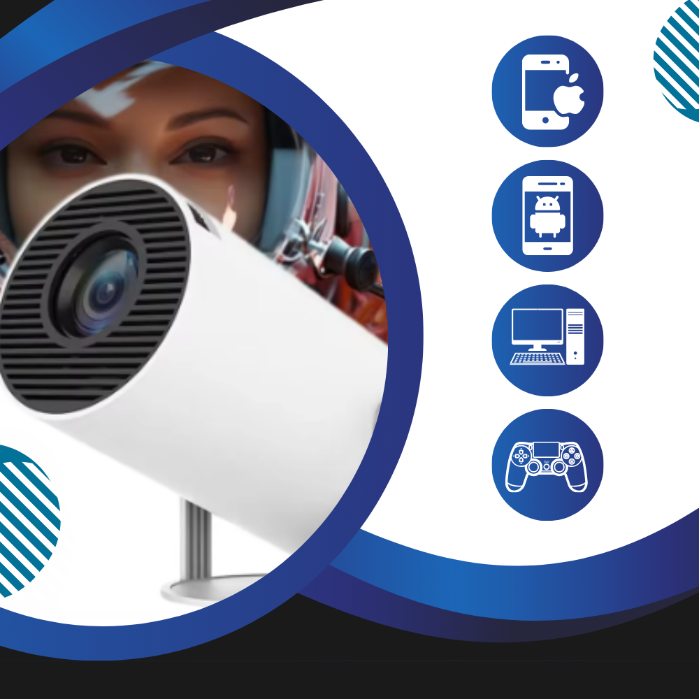 Vidéoprojecteur portable 4K ultra HD - Ozerty