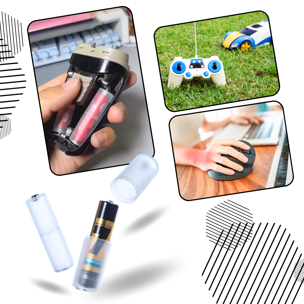 Convertisseur universel de piles AAA à AA - Ozerty