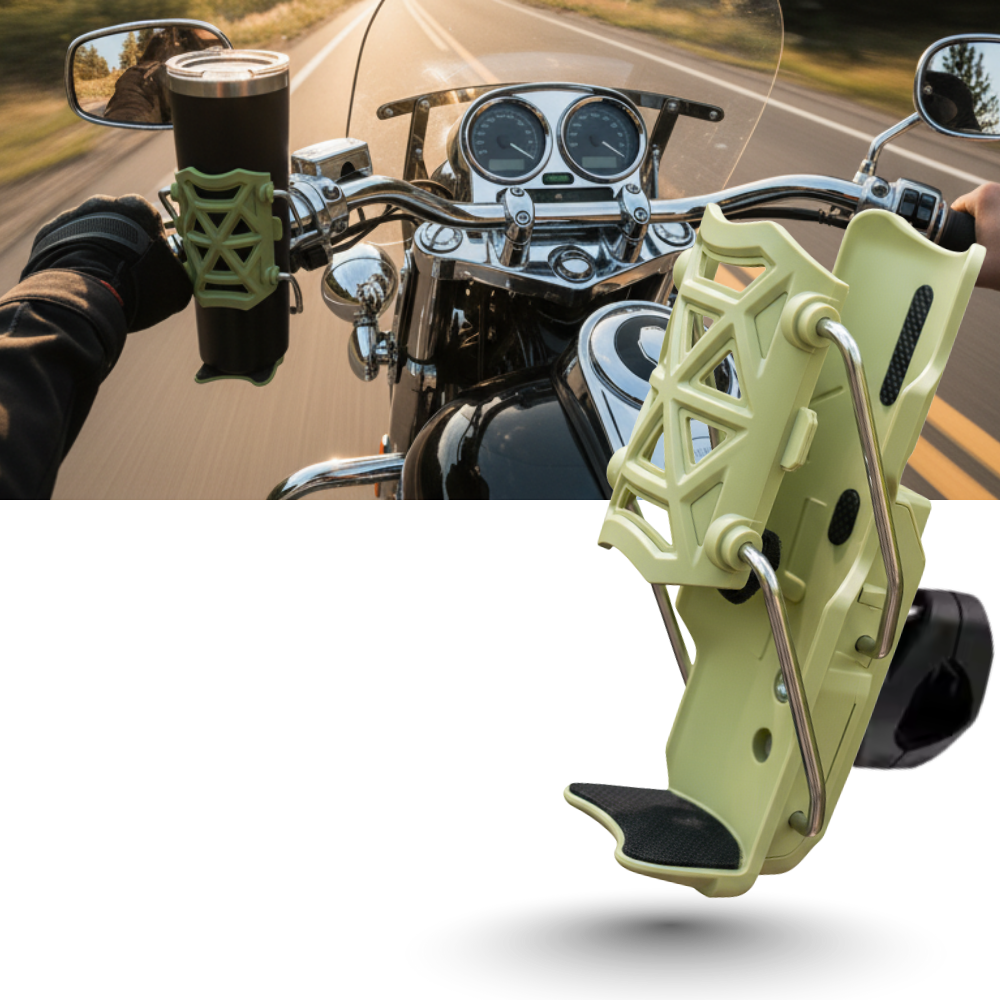 Porte-gobelet universel pour guidon de vélo et moto - Ozerty