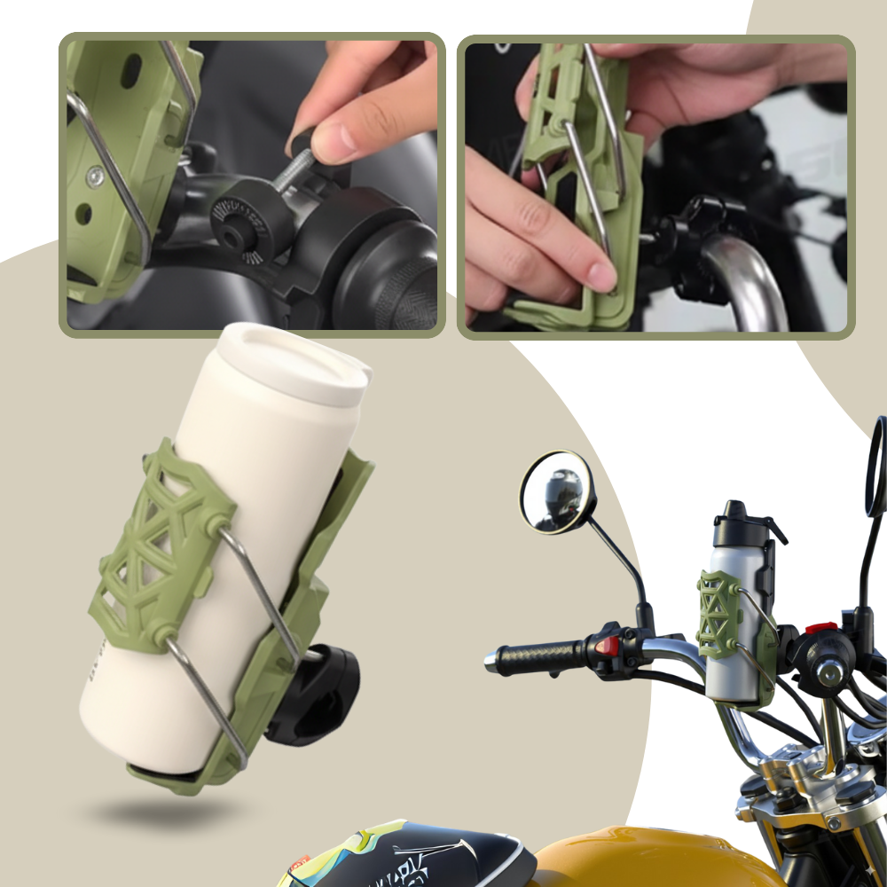 Porte-gobelet universel pour guidon de vélo et moto - Ozerty
