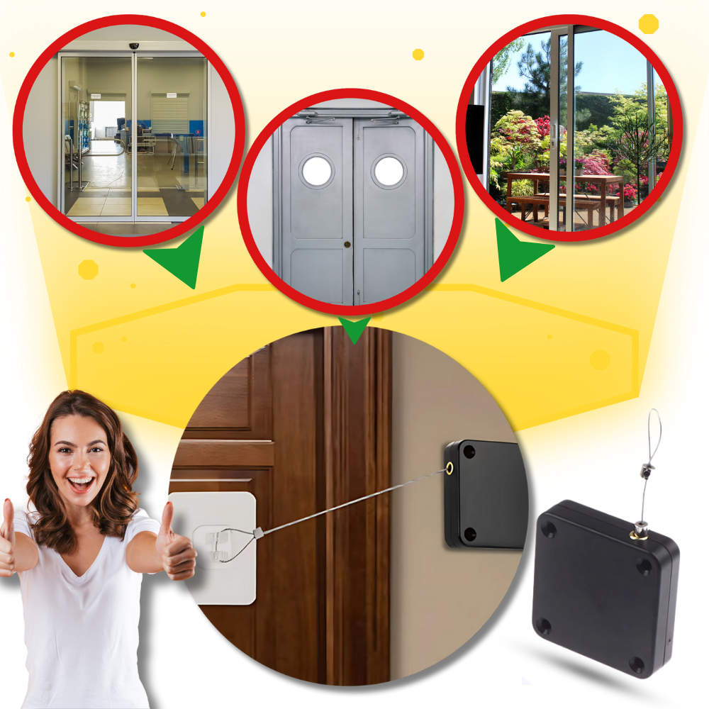 Ferme-porte automatique sans perçage - Ozerty