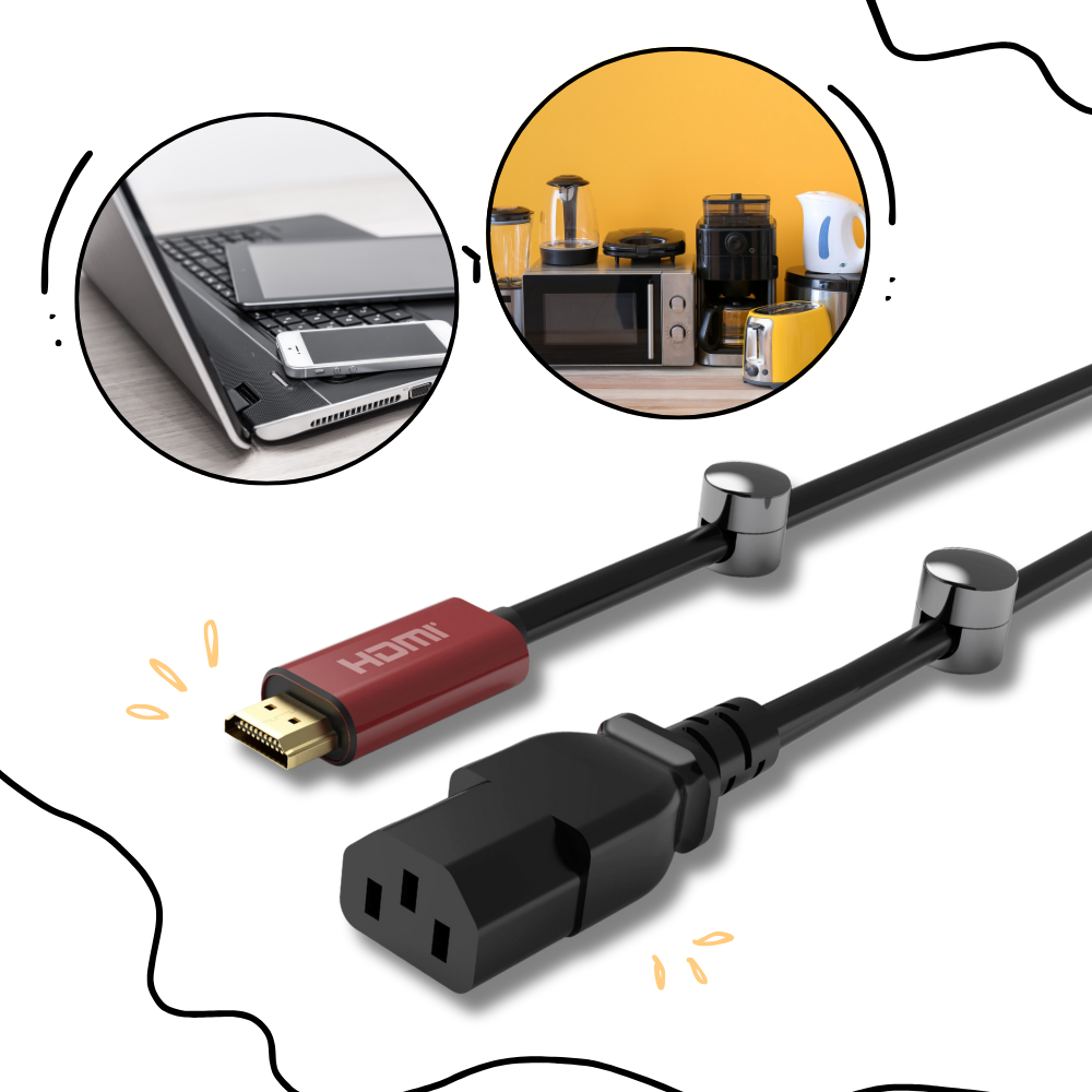 Support de câbles universel pour bureau - Ozerty