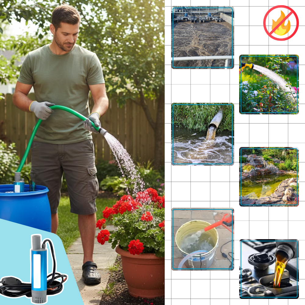 Pompe de transfert de liquide haute puissance - Ozerty