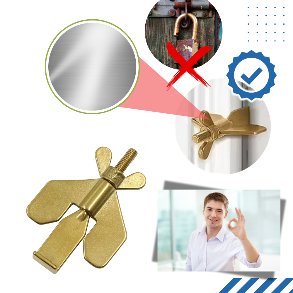 Serrure de porte de voyage universelle sans perçage - Ozerty