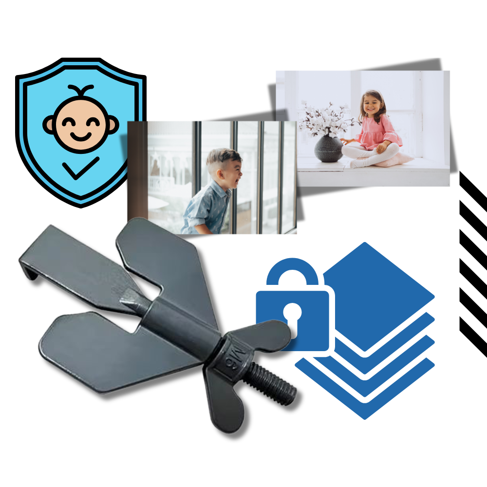 Serrure de porte de voyage universelle sans perçage - Ozerty