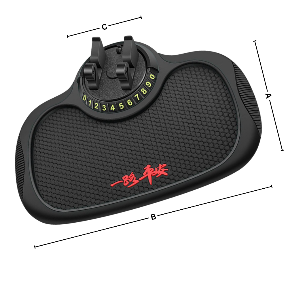 Anti-slip phone holder mat for cars