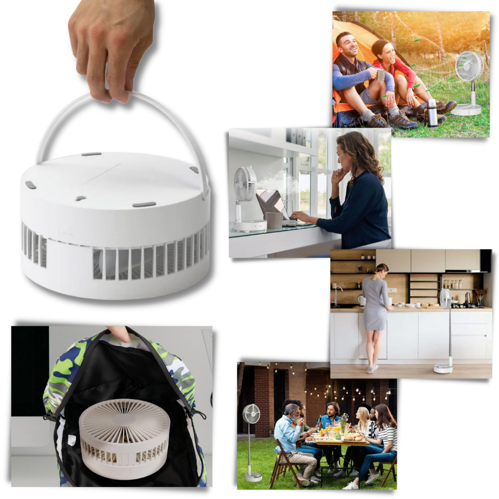 Ventilateur portable à chargement USB
- Ozerty