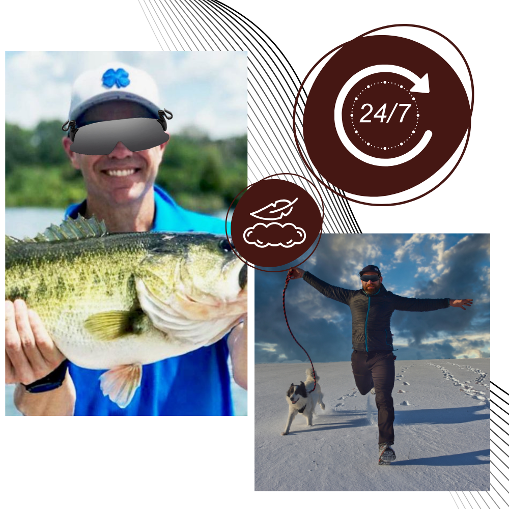 Lunettes de soleil à clips polarisées avec protection UV
 - Ozerty