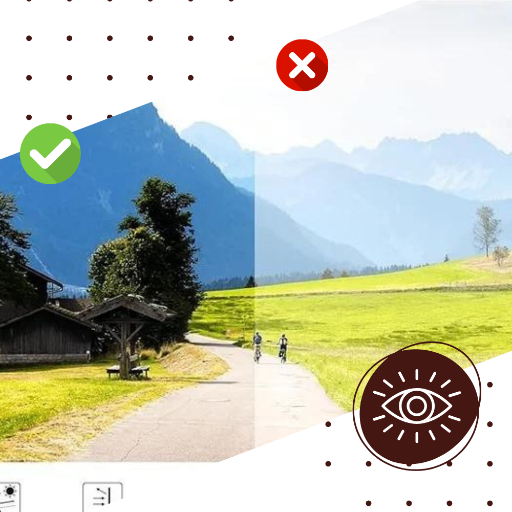 Lunettes de soleil à clips polarisées avec protection UV
 - Ozerty