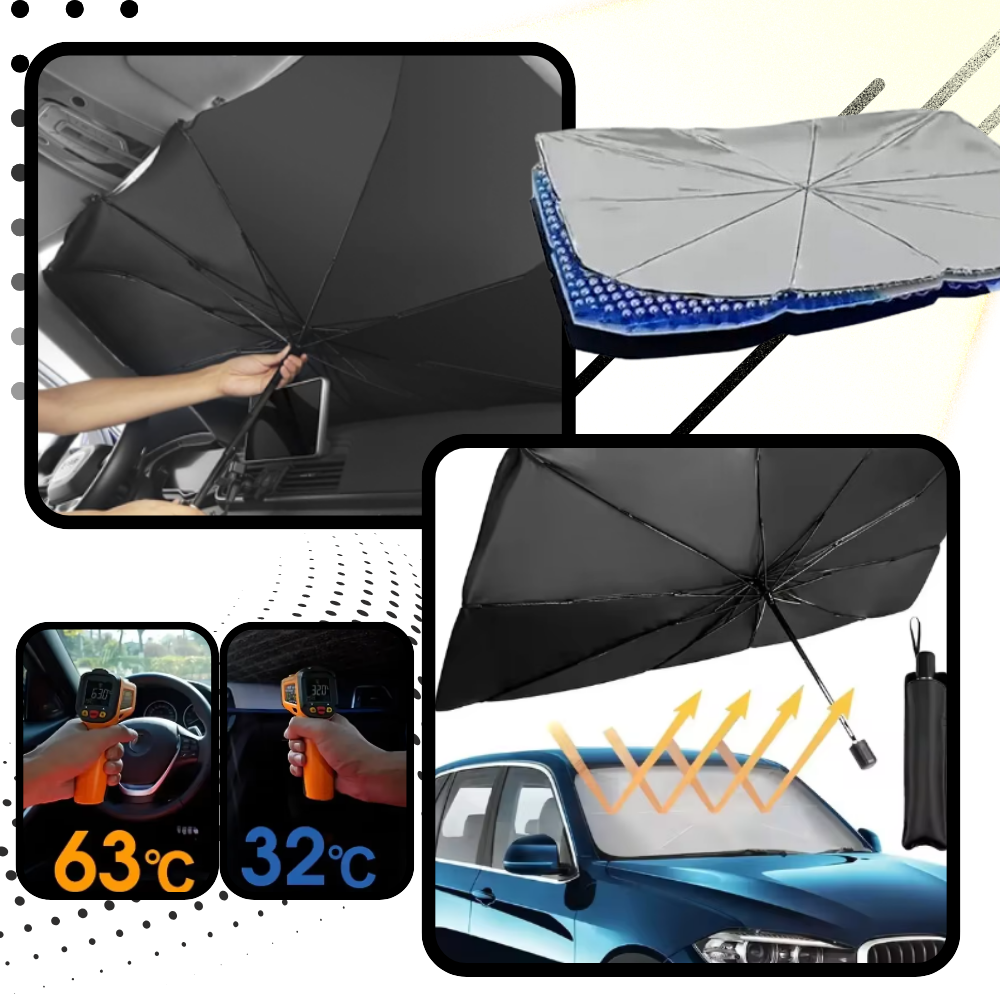 Parapluie pour pare-brise de voiture avec protection UV
 - Ozerty