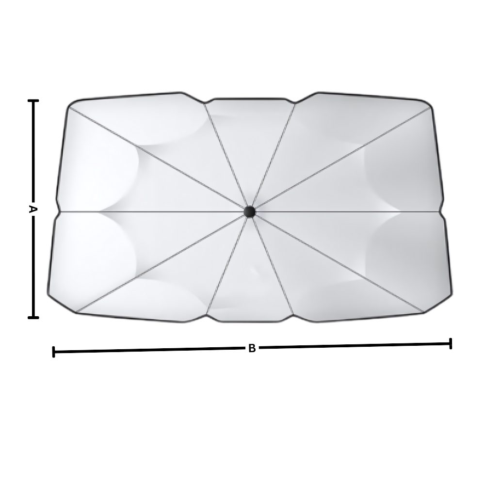 Parapluie pour pare-brise de voiture avec protection UV
 - Ozerty