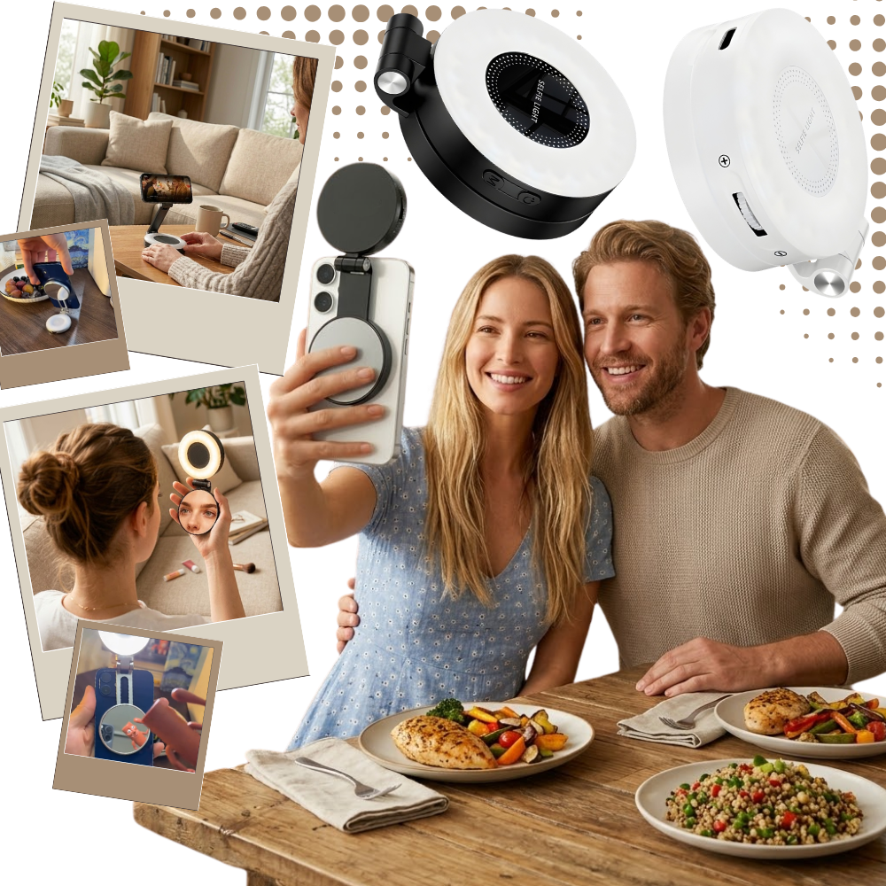 Accessoire d'éclairage polyvalent pour selfies téléphone - Ozerty