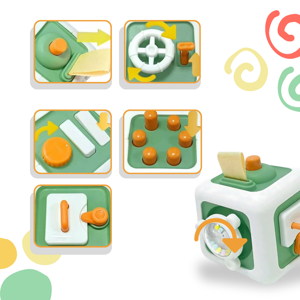 Jouet cube sensoriel 6 en 1  - Ozerty