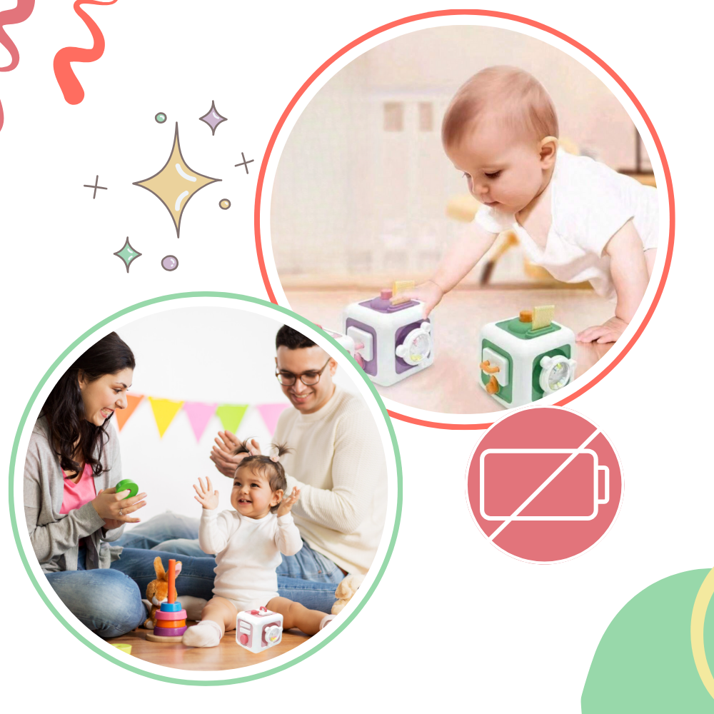 Jouet cube sensoriel 6 en 1  - Ozerty