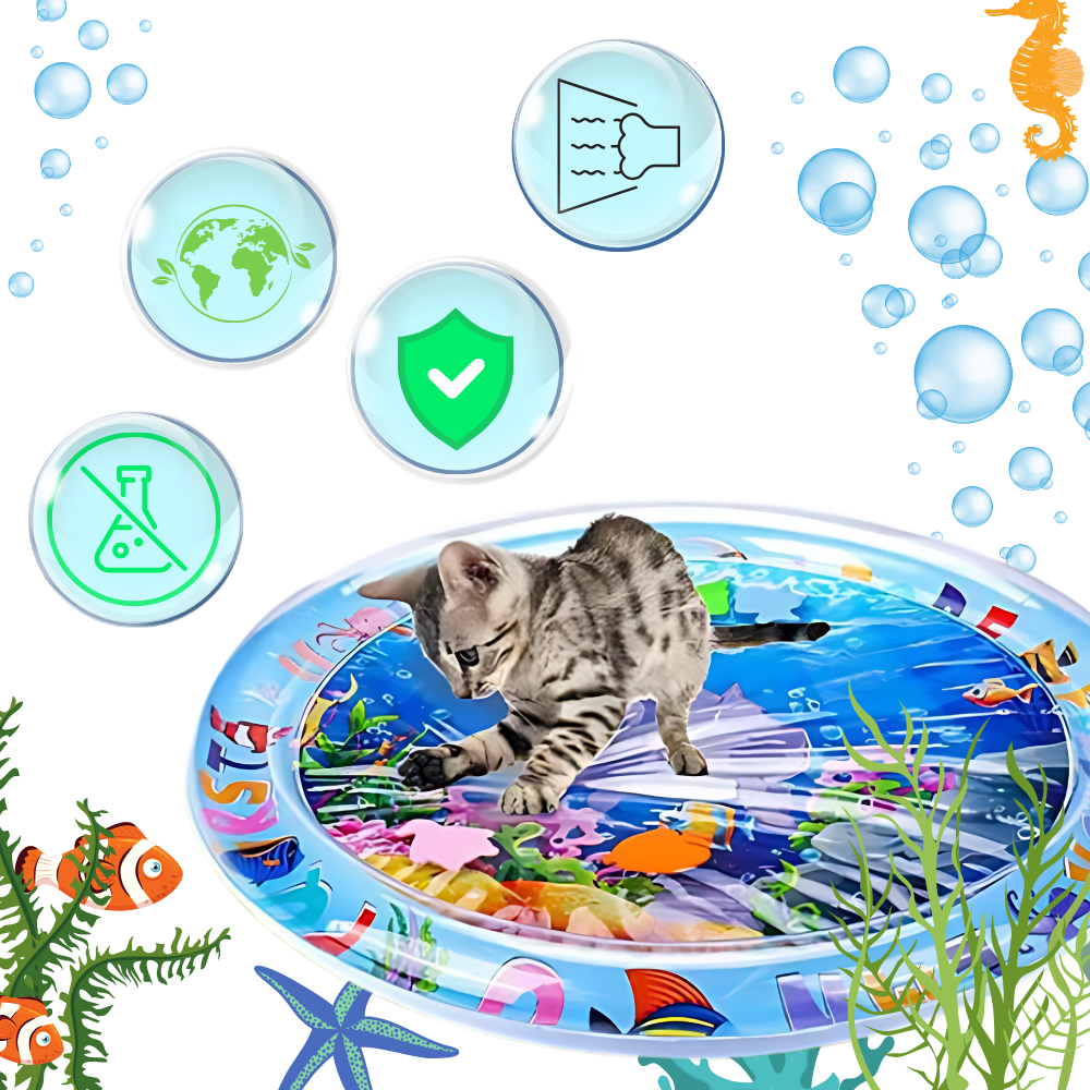 Tapis sensoriel d'eau pour animaux de compagnie
 - Ozerty