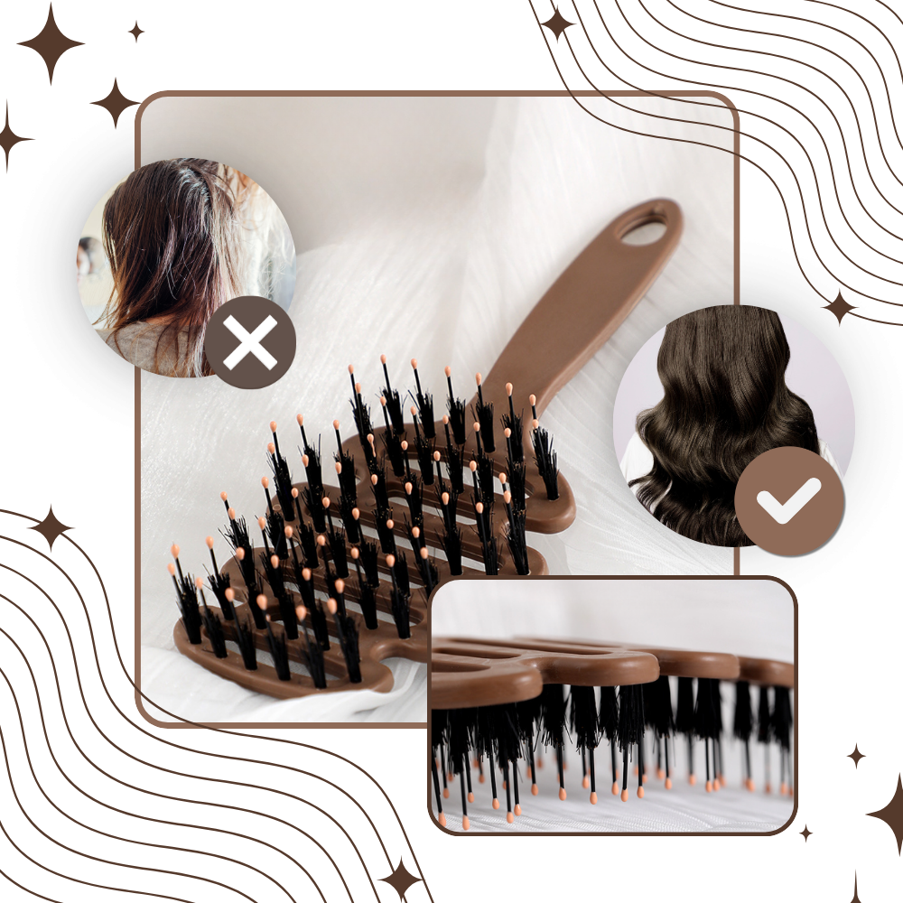 Brosse volumatrice en poils de sanglier - Ozerty