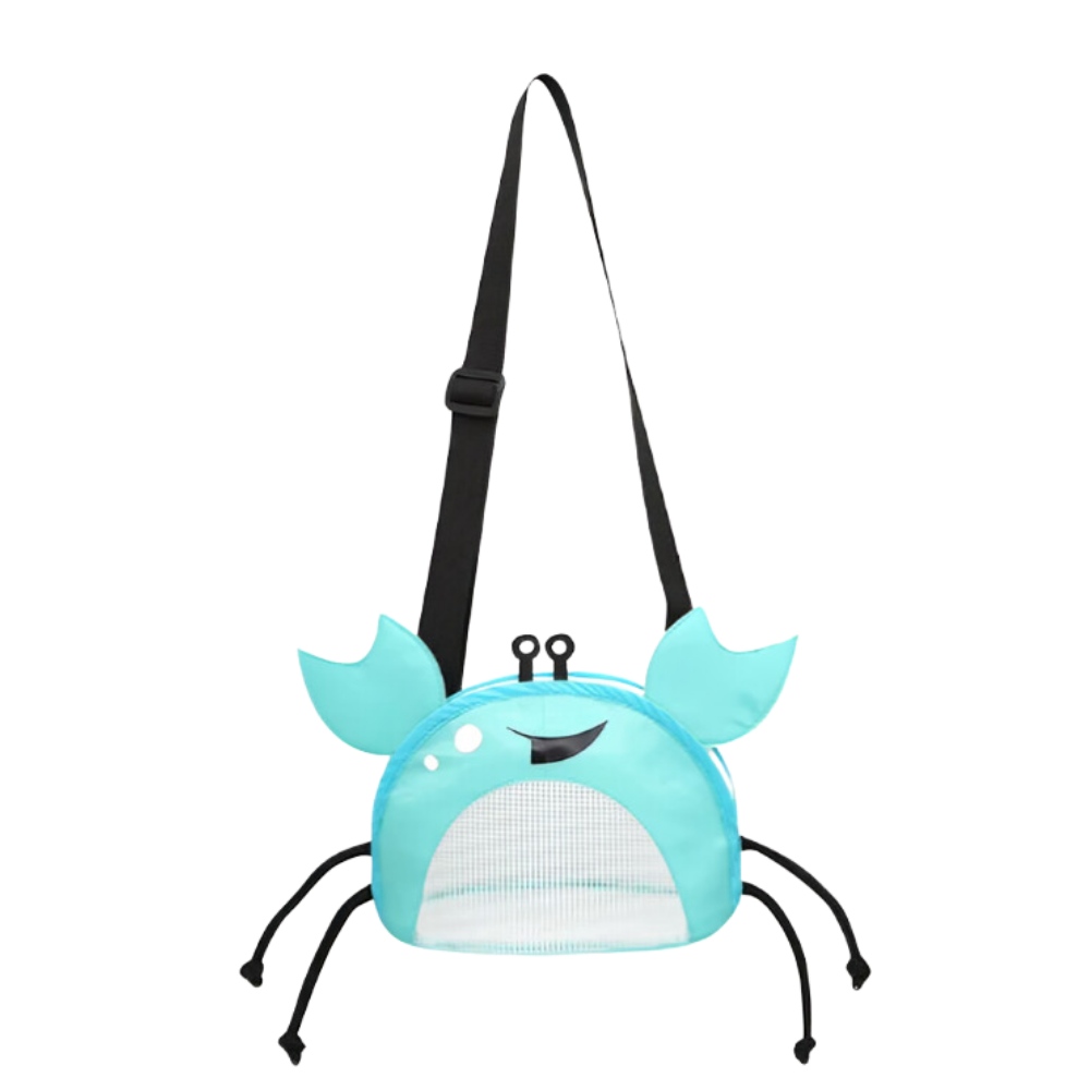 Sac de plage imperméable pour enfant en forme de crabe
-Bleu - Ozerty