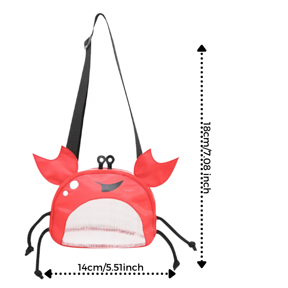 Sac de plage imperméable pour enfant en forme de crabe
- Ozerty