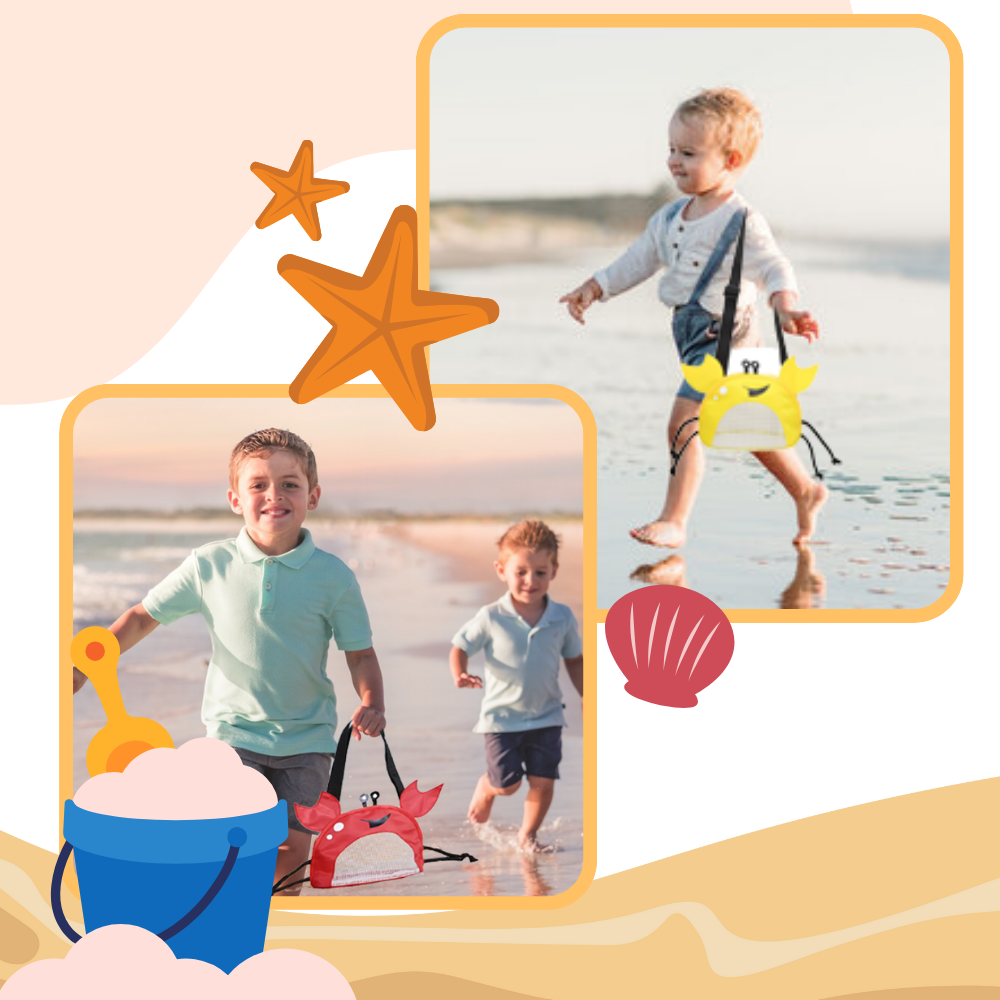 Sac de plage imperméable pour enfant en forme de crabe
- Ozerty