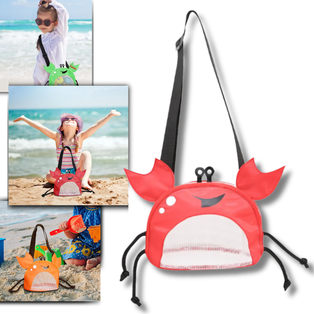 Sac de plage imperméable pour enfant en forme de crabe
 - Ozerty