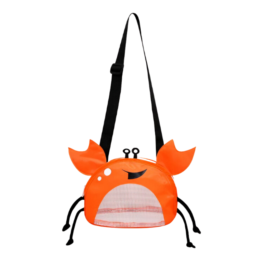 Sac de plage imperméable pour enfant en forme de crabe
-Orange - Ozerty